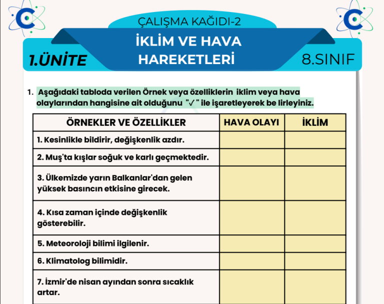 8.sınıf iklim hareketleri pdf indir